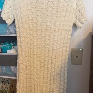 a new day Cream Knit Short-Sleeve Dress